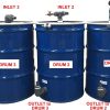 LP-200-K3: Waste water filtering kit – 3 drums
