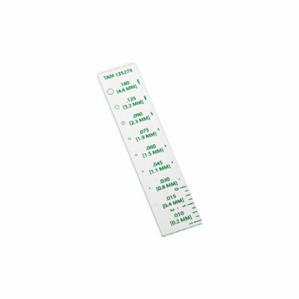 514048 - Standard crack comparator, 0.005” to 0.125”