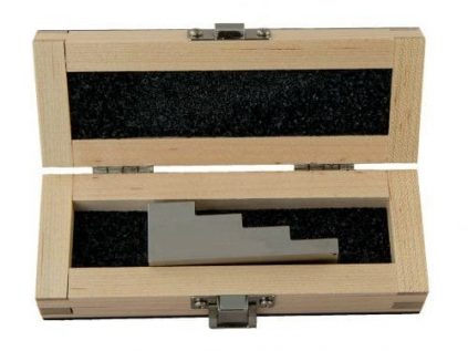 4-step block, carbon steel 1018, with wood case