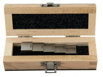 5-step block, carbon steel 1018, with wood case