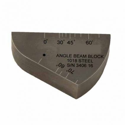 Angle beam calibration block, carbon steel 1018