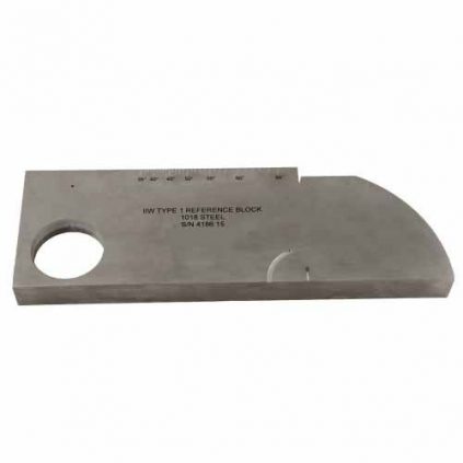 Calibration block IIW type 1, carbon steel 1018