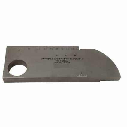 Calibration block IIW type 2, carbon steel 1018