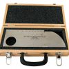 Calibration block IIW type 2, carbon steel 1018, with wood case