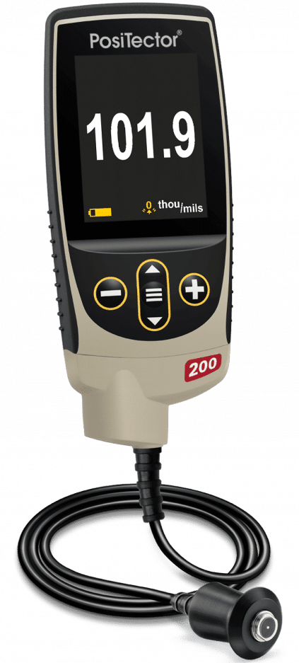 PosiTector 200, Coating Thickness Gauge on NON-Metal substrates (plastic, wood, concrete, fiberglass, etc.).