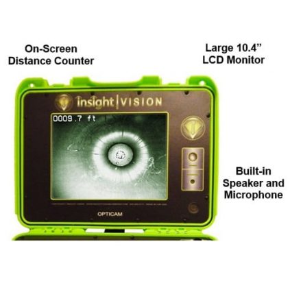 Opticam, Push Camera System, self leveling head - Monitor view