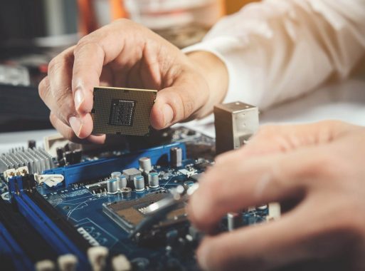 The technician repairing the computer,computer hardware, repairing, upgrade and technology