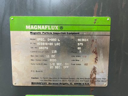 Bancs Magnétiques Usagés - Magnaflux et Gould-Bass