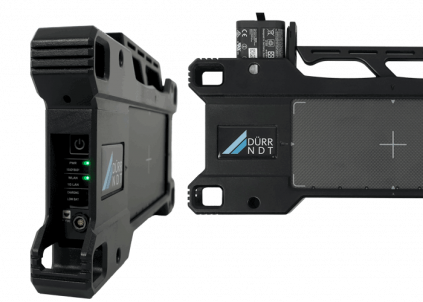Side view highlighting a digital detector array for advanced imaging technology