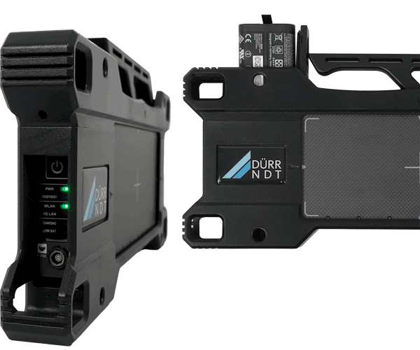 Side view highlighting a digital detector array for advanced imaging technology