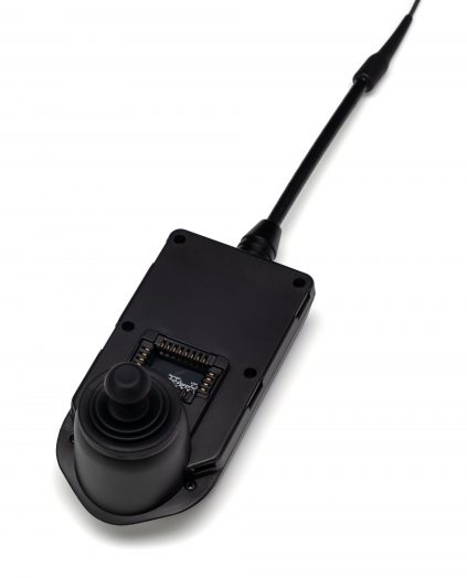 Side by side, a black probe and is shown, disconnected from the monitor.