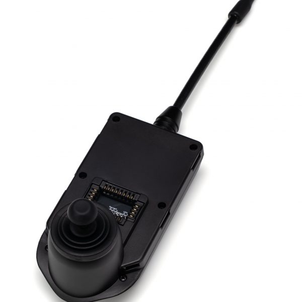 Side by side, a black probe and is shown, disconnected from the monitor.